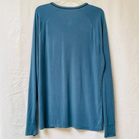 Tommy John Long Sleeves Mens Medium Top Shirt Henley Loungewear Soft Casual Cozy - Picture 2 of 10